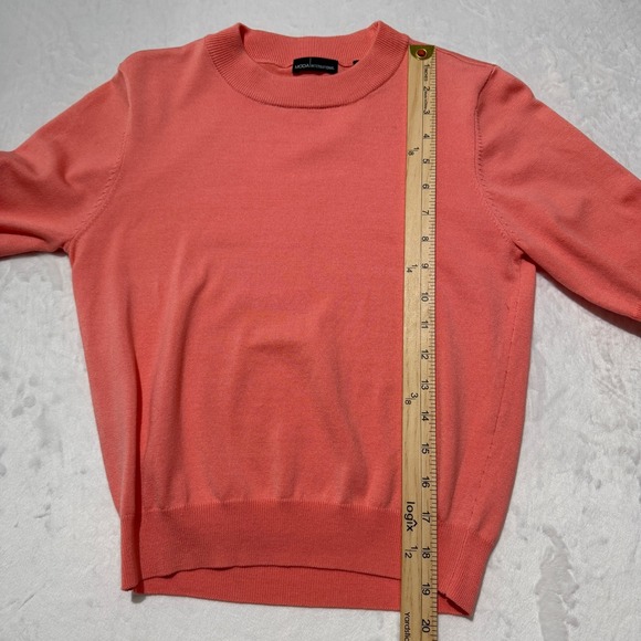 Vintage Moda International Silk Blend Quiet Luxury Sweater Top 90s Minimalist M - Picture 6 of 6